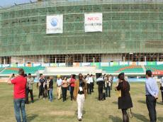青奧會團(tuán)長代表考察南京建工集團(tuán)青奧體育公園項(xiàng)目