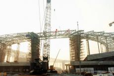 南京建工集團(tuán)青奧體育公園SG2標(biāo)體育場鋼結(jié)構(gòu)順利對接