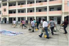 句容郭莊項(xiàng)目部協(xié)助當(dāng)?shù)卣_(kāi)展水災(zāi)應(yīng)急安置工作